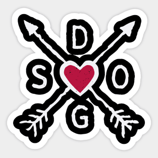 I Heart Dogs Sticker